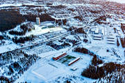 Arctura, arena, drnarbilder, drnarfoto, flygbild, flygbilder, flygfoto, flygfoton, Jmtland, skidanlggning, skidbackar, skidort, skidskytte, Skidstadion, stder, tvlingsarena, vinter, VM 2008, stersund