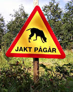 allmnjakt, jakt, jaktvarning, pgr, skylt, varning