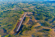 anlggningar, Dalarna, drnarbilder, drnarfoto, flygbild, flygbilder, flygfoto, flygfoton, landningsbana, Slens flygplats, vr, dsligt