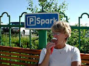 glas, glass, Kiruna, lappland, parkbnk, parkering, spark, sparkparkering, svalka