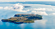 Brygge, drnarbilder, drnarfoto, flygbild, flygbilder, flygfoto, flygfoton, Gotland, Karlsarna, landskap, Lilla Karls, sommar, Stora Karls, Stornasen