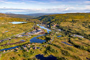 Coop, drnarbild, drnarbilder, drnarfoto, Eurocash, flygbild, flygbilder, flygfoto, flygfoton, grnshandel, Jmtland, samhllen, sommar, storlien