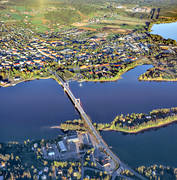 bro, drnarbild, drnarbilder, drnarfoto, flygbild, flygbilder, flygfoto, flygfoton, Jmtland, samhllen, Strms Vattudal, Strmsund, Strmsundsbron, Vattudalen