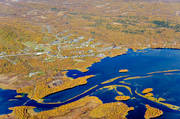 anlggningar, drnarbilder, drnarfoto, fjllanlggningar, flygbild, flygbilder, flygfoto, flygfoton, hst, hstfrger, Klimpfjll, Klimpviken, Kultsjn, landskap, lappland, Storvallen, stugby