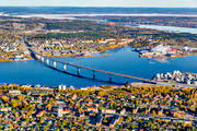 bro, drnarbilder, drnarfoto, flygbild, flygbilder, flygfoto, flygfoton, hst, Medelpad, stder, Sundsvall, Sundsvallsbron