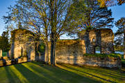 anlggningar, byggnationer, drnarbild, drnarbilder, drnarfoto, flygbild, flygbilder, flygfoto, flygfoton, forntid, Jmtland, kastal, kultur, kyrkoruin, ruin, ruiner, Sunne