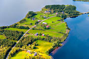 drnarbilder, drnarfoto, flygbild, flygbilder, flygfoto, flygfoton, grdar, Insjn, landskap, lappland, Njooktenjuana, samhllen, sommar, stugor, Svanns, Vilhelmina, Volgsjn