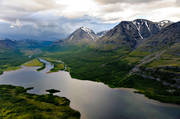 dalgng, drnarbilder, drnarfoto, fjlldal, flygbild, flygbilder, flygfoto, flygfoton, grn, lappland, Mskasjgajsse, nationalpark, sarek, svenska fjllen, Tarradalen, Tarrajaure, Tarrakaisestugan, Tarratno, Tarrekaise