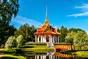 anlggningar, byggnader, Chulalongkorn, Chulalongkorns, Jmtland, jmtlandsbilder, Kung Chulalongkorn, paviljong, paviljongen, sevrdhet, sevrdheter, sommar, tempel, Thailndska, Thaipaviljongen, Utanede