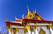 anlggningar, byggnader, Chulalongkorn, Chulalongkorns, frgylld, Jmtland, jmtlandsbilder, Kung Chulalongkorn, paviljong, paviljongen, sevrdhet, sevrdheter, tempel, Thailndska, Thaipaviljongen, Utanede, vinter