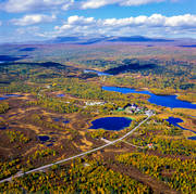 Aleb Luovio, anlggningar, drnarbilder, drnarfoto, flygbild, flygbilder, flygfoto, flygfoton, hst, landskap, lappland, stugby, svenska fjllen, Tjidtjak, Tjrnberg, vrdshus