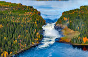 drnarbilder, drnarfoto, fall, flygbild, flygbilder, flygfoto, flygfoton, fors, Indalslven, Jmtland, landskap, sevrdhet, sevrdheter, turism, turistml, tnnforsen, vatten, vattenfall, relven