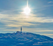 drnarbilder, drnarfoto, fjlltopp, flygbild, flygbilder, flygfoto, flygfoton, Jmtland, landskap, mast, radiolnk, radiomast, toppen, Toppstugan, vinter, reskutan