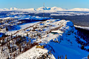 drnarbilder, drnarfoto, flygbild, flygbilder, flygfoto, flygfoton, funsdalen, Funsdalsberget, Helags, Hrjedalen, landskap, mast, radiomast, samhllen, Toppstugan, vinter