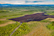 drnarbild, drnarbilder, drnarfoto, flygbild, flygbilder, flygfoto, flygfoton, Jmtland, milj, natur, sommar, torvbrytning, torvtckt