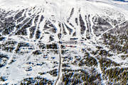anlggningar, drnarbilder, drnarfoto, flygbild, flygbilder, flygfoto, flygfoton, Jmtland, landskap, nedfarter, skidanlggning, skidbackar, skidort, Trillevallen, vinter