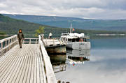 brygga, bt, btbrygga, landskap, Langas, lappland, saltoluokta, sommar, turbt, turistbt