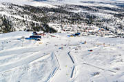 anlggningar, drnarbilder, drnarfoto, flygbild, flygbilder, flygfoto, flygfoton, Hrjedalen, skidanlggning, skidbackar, skidort, Vemdalsskalet, vinter