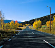 glesbygd, Gddede, hst, hstfrger, Jmtland, landsbygd, landskap, landsvg, Sjulssen, vg, rstid, rstider