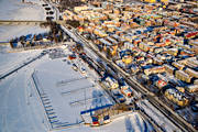 Badhusparken, drnarbilder, drnarfoto, flygbild, flygbilder, flygfoto, flygfoton, hamnen, Jmtland, medvinden, skridskobana, stder, vinter, vinterstaden, stersund