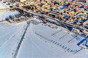 Badhusparken, drnarbilder, drnarfoto, flygbild, flygbilder, flygfoto, flygfoton, hamnen, Jmtland, medvinden, skridskobana, stder, vinter, vinterstaden, stersund