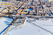 Badhusparken, drnarbilder, drnarfoto, flygbild, flygbilder, flygfoto, flygfoton, hamnen, Jmtland, medvinden, skridskobana, stder, vinter, vinterstaden, stersund