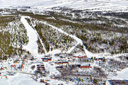 anlggningar, drnarbilder, drnarfoto, flygbild, flygbilder, flygfoto, flygfoton, Jmtland, nedfarter, pister, skidanlggning, skidbackar, skidort, vinter, Vldalen