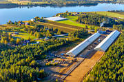 anlggningar, drnarbilder, drnarfoto, flygbild, flygbilder, flygfoto, flygfoton, gurkodling, grdar, Hietalas Handelstrdgrd, hst, Korva, Norrbotten, polcirkeln, tomatodling, vxthus