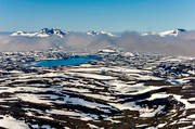 dimmoln, drnarbilder, drnarfoto, fjllen, fjllvidder, flygbild, flygbilder, flygfoto, flygfoton, landskap, Laponia, lappland, moln, nationalpark, Padjelanta, snflckar, sommar, sulitelma, Tarraluoppal