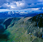 drnarbilder, drnarfoto, fjll, fjllsida, flygbild, flygbilder, flygfoto, flygfoton, landskap, lappland, nationalparker, sarek, sommar, svenska fjllen, Tarradalen, Tarrekaise