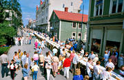 kultur, nutid, rulltårta, storgatan, världens, världens längsta, världsrekord, Östersund