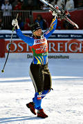 alpina vm, anja p�rson, glad, skidt�vling, skid�kning, sport, st�rtlopp, t�vling, utf�rs�kning, vinnare, vinter, �re