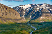 drnarbild, drnarbilder, drnarfoto, eroderar, erosjon, fjll, fjlldal, flygbild, flygbilder, flygfoto, flygfoton, landskap, lappland, Lulep Basstajhk, Rinim, sarek, sommar, hpan