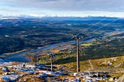 fjll, gondolen, hst, Indalslven, Jmtland, landskap, nysn, utstikt, vy, redalen