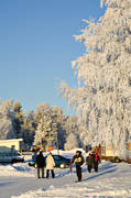 Badhusparken, frost, Jmtland, kallt, kyla, midvinter, rimfrost, stmning, stmningsbild, stmningsbilder, vinter, vinterstaden, vinterstmning, stersund