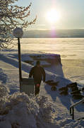 Badhusparken, frost, Jmtland, kallt, kyla, midvinter, rimfrost, stmning, stmningsbild, stmningsbilder, vinter, vinterstaden, vinterstmning, stersund