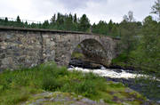 biltrafik, bro, broar, kommunikationer, landfart, Ljungan, stenbro, svenvälvd, valvbro, Åsanbron, Åsarna