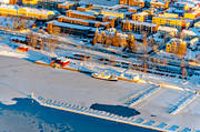 centrum, drönarbilder, drönarfoto, flygbild, flygbilder, flygfoto, flygfoton, hamn, hamnen, Jämtland, landskap, städer, thomee, vinter, Östersund