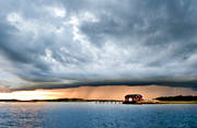 Bohusl�n, cb-moln, cumulunimbusmoln, hav, himmel, kust, landskap, moln, natur, Res�, solnedg�ng, sommar, �rstider, �ska, �skmoln, �skv�der